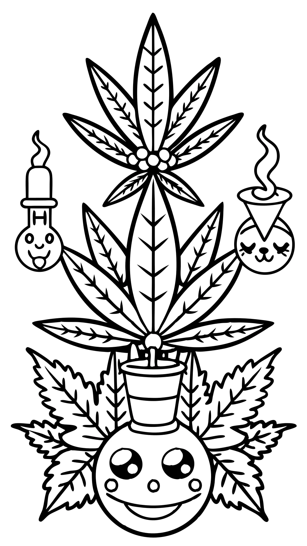 weed coloring pages printable